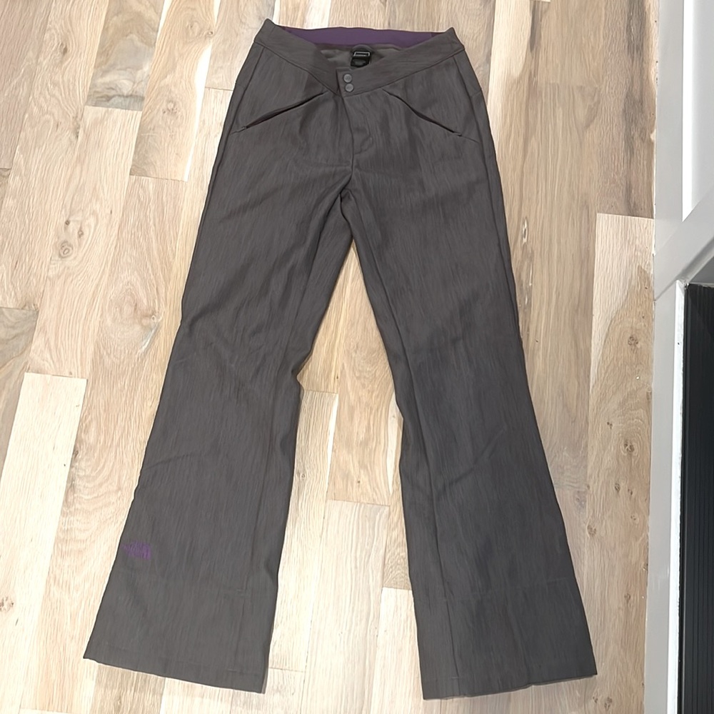 NORTH FACE APEX STH WOMENS SKI PANTS- Grey/Purple- SIZE M Long